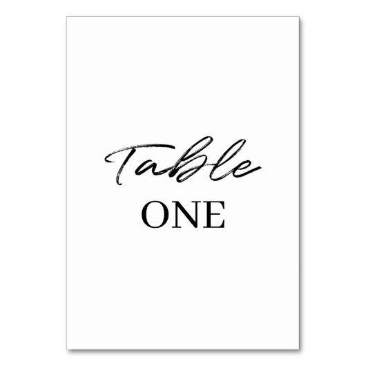 Black White Simple Script Wedding Kaart (Achterkant)