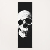 Black White Skull Pop Art Fitness Sjabloon Yogamat (Voorkant)