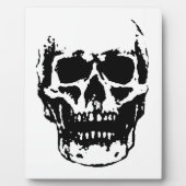 Black White Skull Pop Art Fotoplaat (Voorkant)