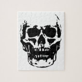Black White Skull Pop Art Legpuzzel (Verticaal)