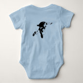 Black & White Skydiving Romper (Achterkant)
