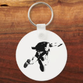 Black & White Skydiving Sleutelhanger (Voorkant)