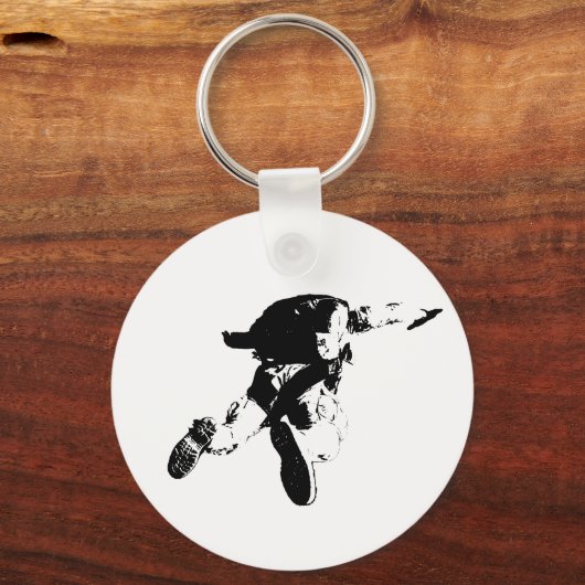 Black & White Skydiving Sleutelhanger (Voorkant)