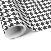 Black White Small Houndstooth Check Cadeaupapier (Rol Hoek)