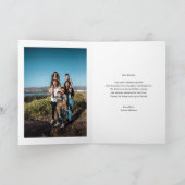 Black & White Snowflake Seasons Greeting Christmas Feestdagen Kaart (Binnen)