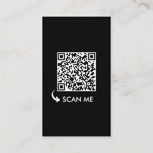 Black White Social Media Icon Content Creator Visitekaartje (Achterkant)