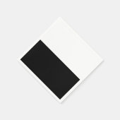 Black & White Split Halve Verjaardag Chic Party Servetten (Hoek)