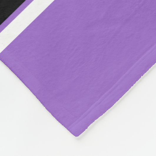 Black White Sports Jersey Fleece Deken (Hoek)