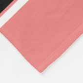 Black White Sports Jersey Fleece Deken (Hoek)