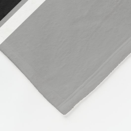 Black White Sports Jersey Fleece Deken (Hoek)