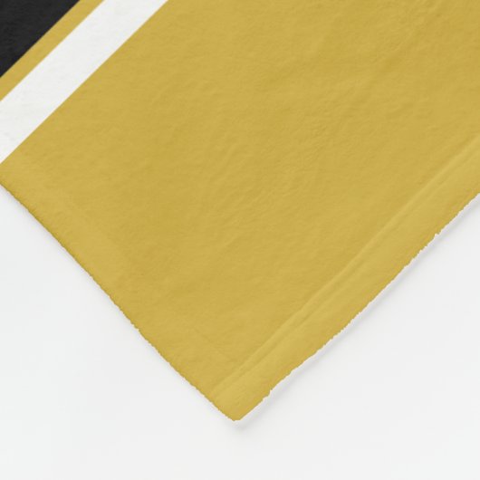 Black White Sports Jersey Fleece Deken (Hoek)