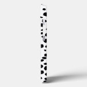 Black White Spots Pattern Gold Monogram Case-Mate iPhone Case (Achterkant / Links)