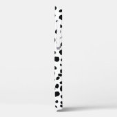 Black White Spots Pattern Gold Monogram Case-Mate iPhone Case (Achterkant / Links)