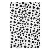 Black White Spots Pattern Gold Monogram Mini Klembord (Achterkant)