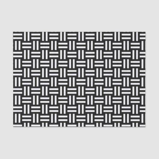 Black & White Square Knot Tissuepapier (Voorkant)