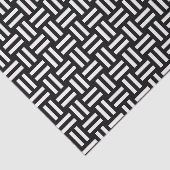 Black & White Square Knot Tissuepapier (Detail)