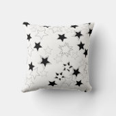 Black & White Star Sierkussen (Achterkant)