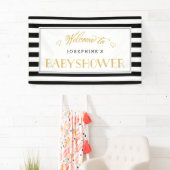Black White Stripe Gold Mam | BABY SHOWER Spandoek (Insitu)
