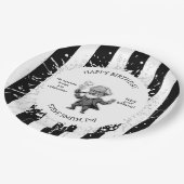 Black White Stripe Psychology Freud CARTOON Papieren Bordje (Gekanteld)