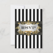 Black White Stripe RSVP 2 (Voorkant)