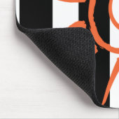 Black White Stripe Star-Muismat! Muismat (Hoek)