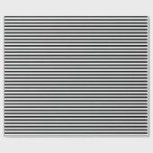 Black | white stripe wrapping paper cadeaupapier (Vlak)