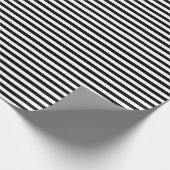Black | white stripe wrapping paper cadeaupapier (Hoek)