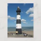 Black White Striped Briefkaart (Voorkant)