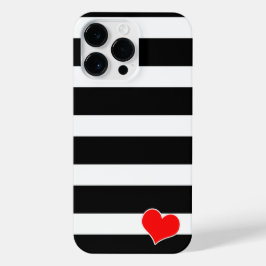 Black & White Striped iPhone 14 Pro Max Hoesje