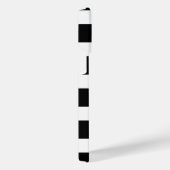 Black & White Striped iPhone Hoesje (Rechterkant)