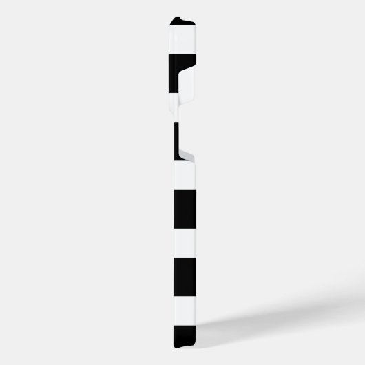 Black & White Striped iPhone Hoesje (Linkerkant)