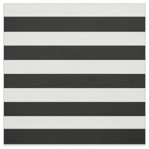 Black White Striped Modern Wedding Party Stof