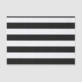 Black White Striped Modern Wedding Party Tissuepapier