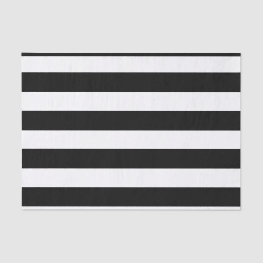 Black White Striped Modern Wedding Party Tissuepapier (Voorkant)