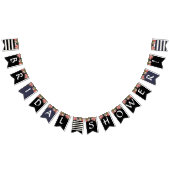 Black White Striped  Roos Vrijgezellenfeest Vlaggetjes (Alle)