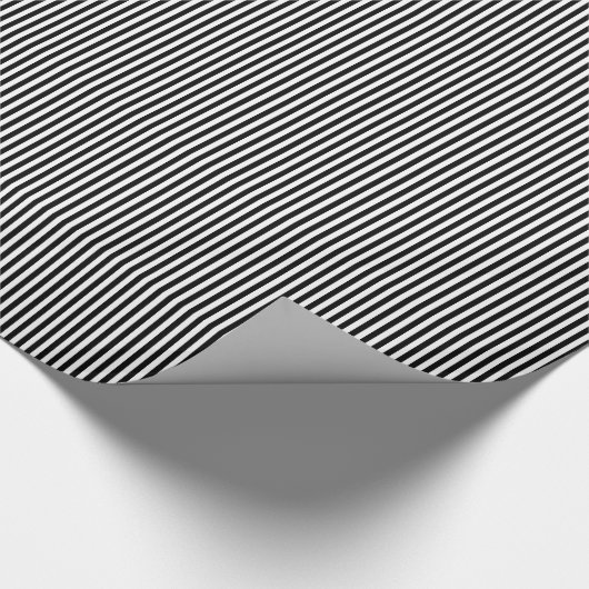 Black-White Stripes-9-GIFT WRAPPING PAPER Cadeaupapier (Hoek)