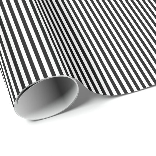 Black-White Stripes-9-GIFT WRAPPING PAPER Cadeaupapier (Rol Hoek)