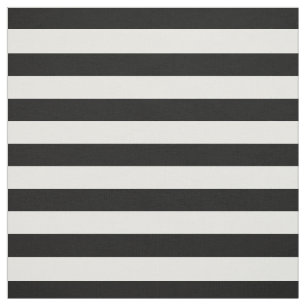 Black White Stripes Modern Pattern Chic Trendy Stof