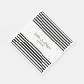 Black/White Stripes Napkins Servet (Hoek)