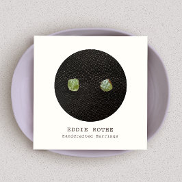 Black White Stud Earning Display Vierkante Visitekaartje