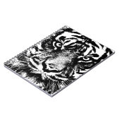Black White Sumatran Borneo Tiger Eye Artwork Notitieboek (Linkerzijde)