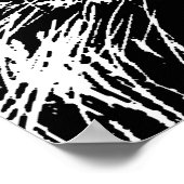 Black White Sumatran Borneo Tiger Eye Artwork Poster (Hoek)