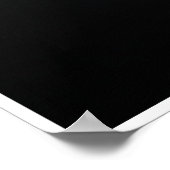 Black & White Surfer bij zonsondergang Poster (Hoek)