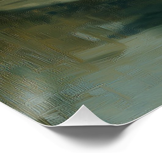 Black & White Swan Couple Poster (Hoek)