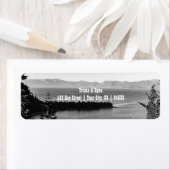 Black & White Tahoe Retour Adreslabel Etiket (Insitu)