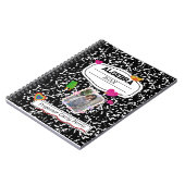 Black White Teen Collage Custom Photo Notebook Notitieboek (Linkerzijde)