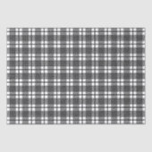 Black White Thin Glen Pset Pattern Tissuepapier (Voorkant)