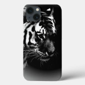 Black White Tiger Art Foto Case-Mate iPhone Case (Achterkant)