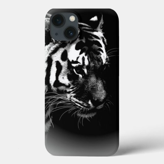 Black White Tiger Art Foto Case-Mate iPhone Case (Achterkant)