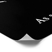 Black White Tiger Pop Art Trust Quote Poster (Hoek)